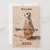 afstuderen uitnodigingsformulering grappig kaart (Voorkant)