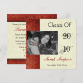 Afstuderen Uitnodigingskaart Kaart (Voorkant / Achterkant)