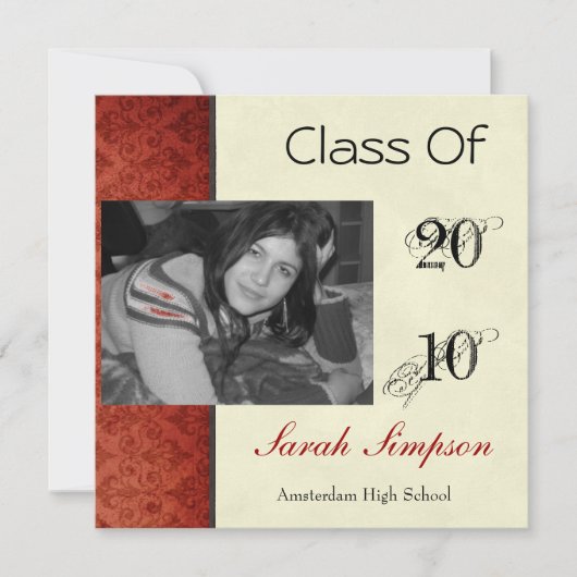 Afstuderen Uitnodigingskaart Kaart (Voorkant)