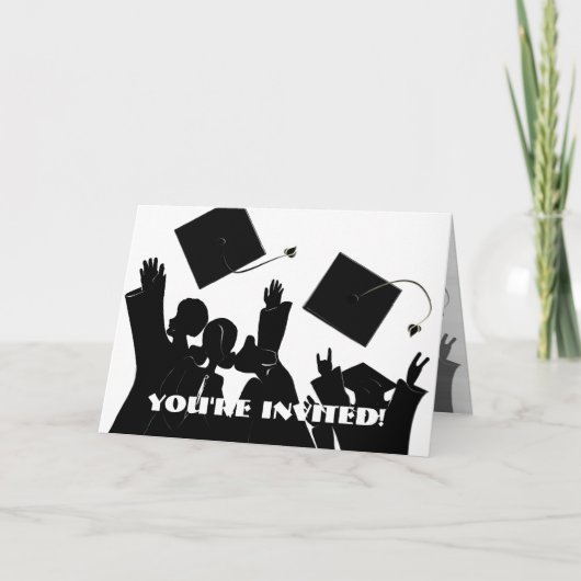 Afstuderen uitnodigingsklasse van 2009 bedankkaart (Voorkant)