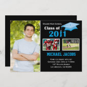 Afstuderen Uitnodigingsschaal voor 2013 Kaart (Voorkant / Achterkant)