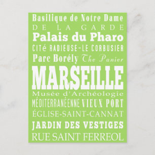 Afstuderen Unieke Marseille, Frankrijk Gift Briefkaart