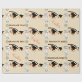 afstuderen unisex eenvoudige wrap cadeaupapier (Vlak)