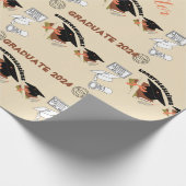 afstuderen unisex eenvoudige wrap cadeaupapier (Hoek)