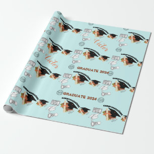 afstuderen unisex eenvoudige wrap cadeaupapier