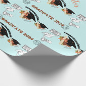 afstuderen unisex eenvoudige wrap cadeaupapier (Hoek)