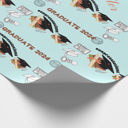 afstuderen unisex eenvoudige wrap cadeaupapier (Hoek)