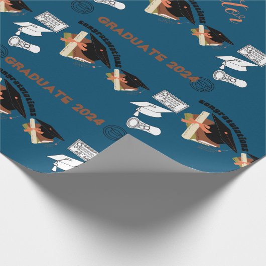 afstuderen unisex eenvoudige wrap cadeaupapier (Hoek)