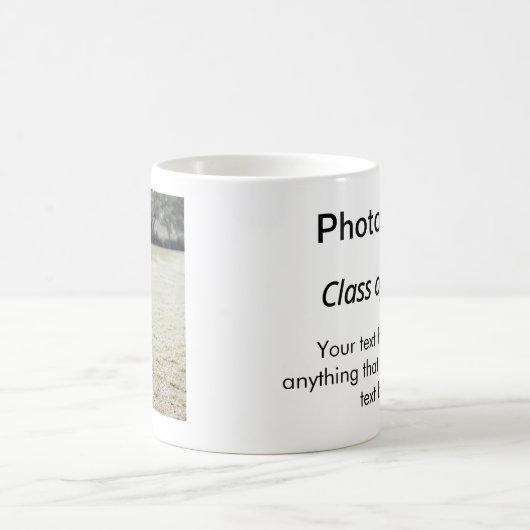 Afstuderen, Uw foto en tekst toevoegen, aandenken Koffiemok (Center)
