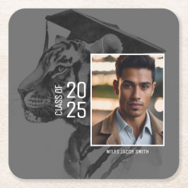 Afstuderen Uw foto toevoegen Kartonnen Onderzetters