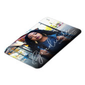 Afstuderen & uw foto - White Print met Fade Magneet (Linkerzijde)