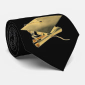 AFSTUDEREN UW GOLDEN stropdas (Opgerold)