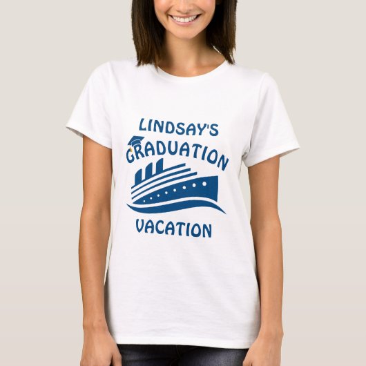 Afstuderen Vakantiecruise T-shirt (Voorkant)