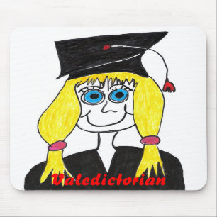 Afstuderen Valedictorische Cartoon Mousepad Muismat