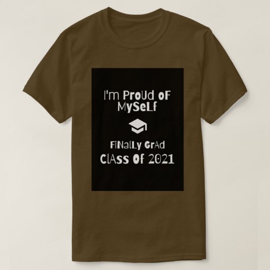 Afstuderen van 2021 5 t-shirt (Design voorkant)