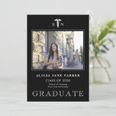 Afstuderen van 2022 op school simpele moderne foto aankondiging (Staand voorkant)