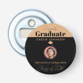 Afstuderen van 2023 button flesopener (Voorkant)
