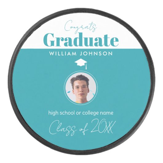 Afstuderen van 2023 hockey puck (Voorkant)