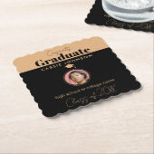 Afstuderen van 2023 kartonnen onderzetters (Gebogen)