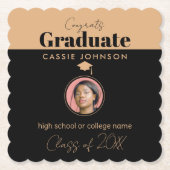 Afstuderen van 2023 kartonnen onderzetters (Voorkant)