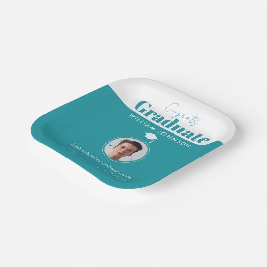 Afstuderen van 2023 papieren bordje (Gebogen)