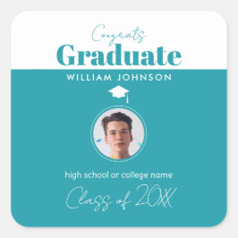 Afstuderen van 2023 vierkante sticker