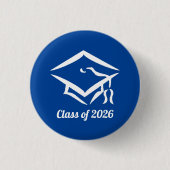 Afstuderen van 20? BLUWHT Jaar aanpassen Ronde Button 3,2 Cm (Voorkant)