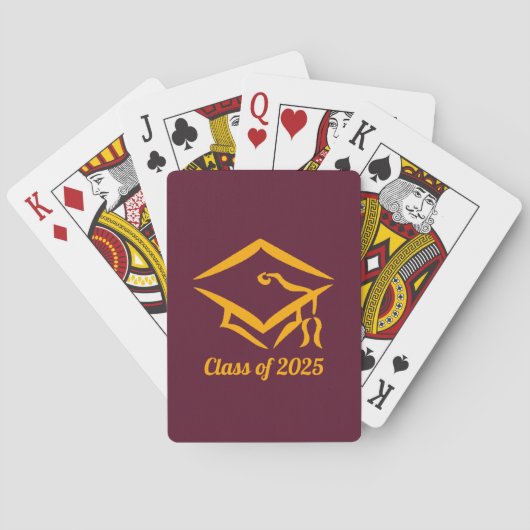 Afstuderen van 20? BURGLD Aangepaste Jaar Naam Pokerkaarten (Achterkant)