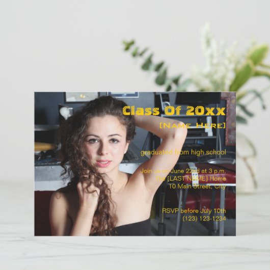 Afstuderen van 20xx kaart (Staand voorkant)