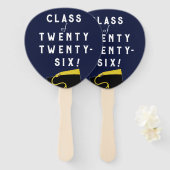 Afstuderen van '25 handwaaier (Voorkant en achterkant)