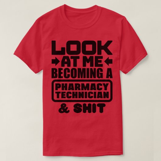 Afstuderen van apotheektechnicus t-shirt (Design voorkant)