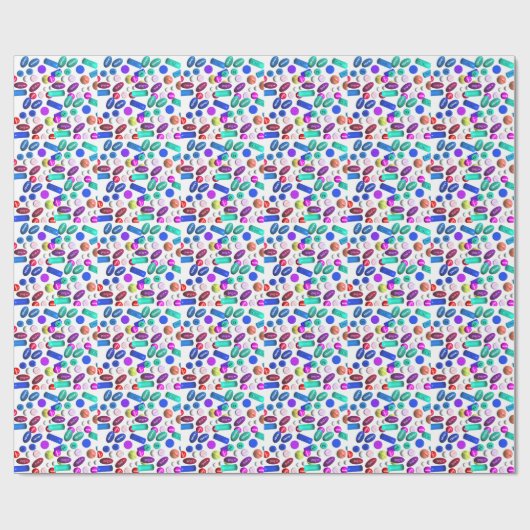 Afstuderen van apotheker Gift Wrapping Paper Pills Cadeaupapier (Vlak)