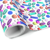 Afstuderen van apotheker Gift Wrapping Paper Pills Cadeaupapier (Rol Hoek)