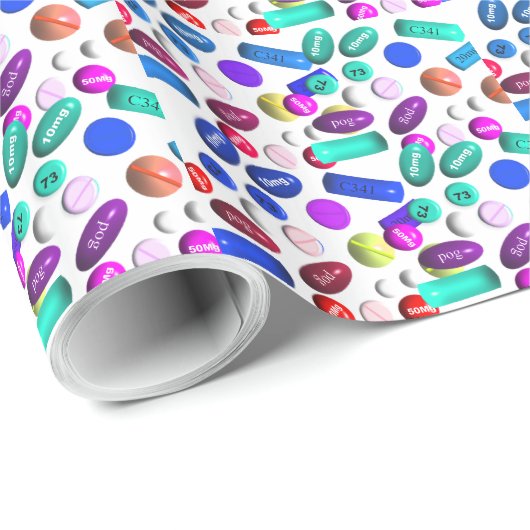 Afstuderen van apotheker Gift Wrapping Paper Pills Cadeaupapier (Rol Hoek)