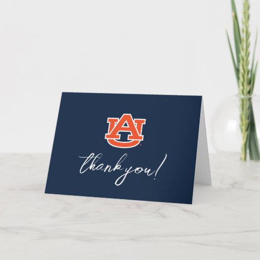Afstuderen van Auburn - Auburn Tigers Bedankkaart (Voorkant)