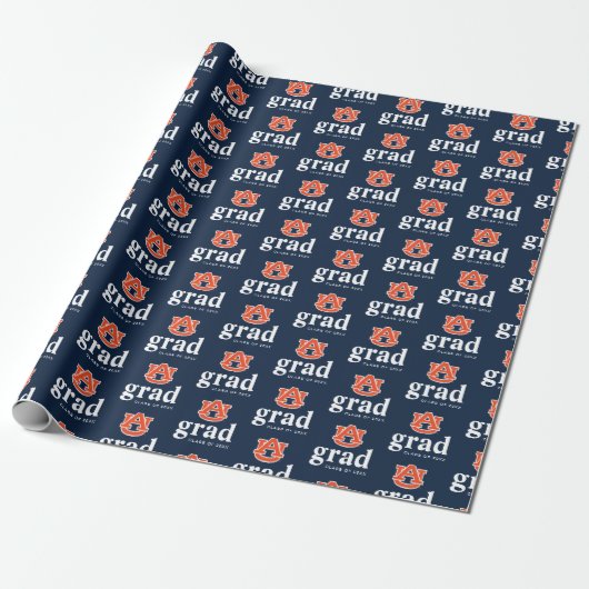 Afstuderen van Auburn - Auburn Tigers Cadeaupapier (Uitgerold)