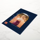 Afstuderen van Auburn - Auburn Tigers Folie Uitnodiging (Gedraaid)