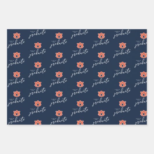 Afstuderen van Auburn - Auburn Tigers Inpakpapier Vel (Voorkant)