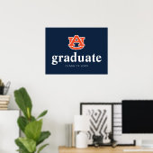 Afstuderen van Auburn - Auburn Tigers Poster (Thuiskantoor)