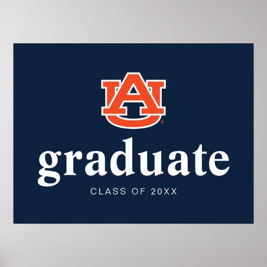Afstuderen van Auburn - Auburn Tigers Poster (Voorkant)