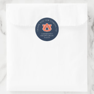 Afstuderen van Auburn - Auburn Tigers Ronde Sticker