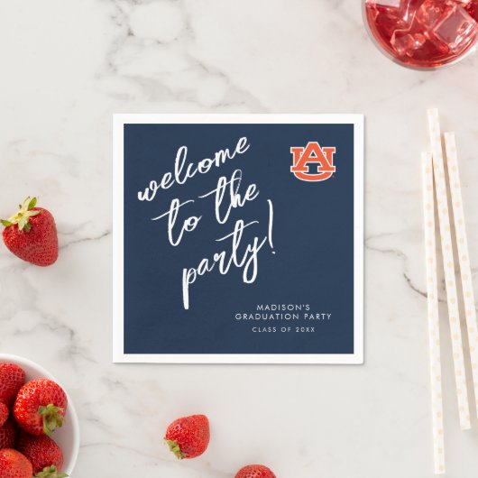 Afstuderen van Auburn - Auburn Tigers Servet (Insitu)