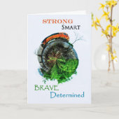 Afstuderen van bestemming kaart (Gele Bloem)