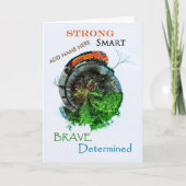 Afstuderen van bestemming kaart (Voorkant)