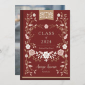  Afstuderen van bibliotheekboek Foto Aankondiging (Voorkant / Achterkant)