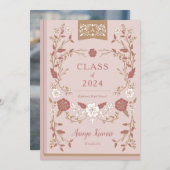 Afstuderen van bibliotheekboek Foto Aankondiging (Voorkant / Achterkant)