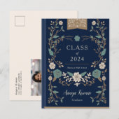  Afstuderen van bibliotheekboek Foto Aankondiging (Voorkant / Achterkant)