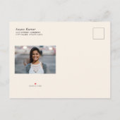 Afstuderen van bibliotheekboek Foto Aankondiging (Achterkant)