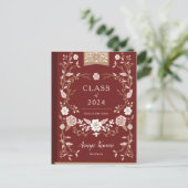 Afstuderen van bibliotheekboek Foto Aankondiging (Staand voorkant)