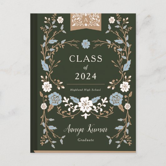  Afstuderen van bibliotheekboek Foto Aankondiging (Voorkant)